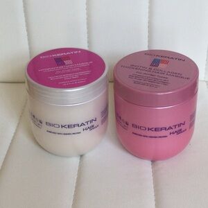 New (2) 1 Each-Pink and White Hair Masque Set